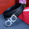 Salvatore Ferragamo 3.3cm Pánský pásek Luxusní značka Designový pásek Oblek Džíny Formální Značka Vzor párátka
