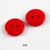 100 Stück 11,5 mm Farben Doppelauge Brotknopf Runde Harz Nähknöpfe DIY Scrapbooking Mehrfarbig
