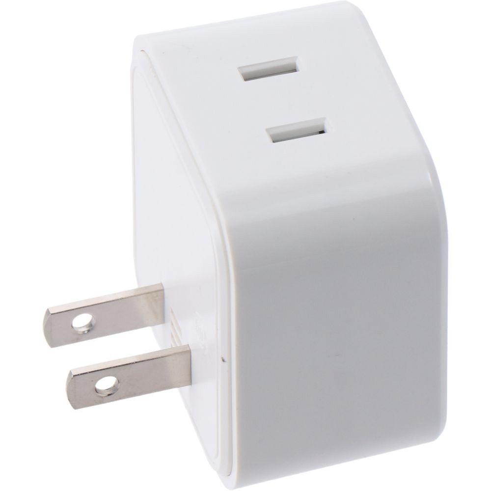 High Quality White Converter Plug Portable Durable Charger Plug PVC Converter Socket Motorhome