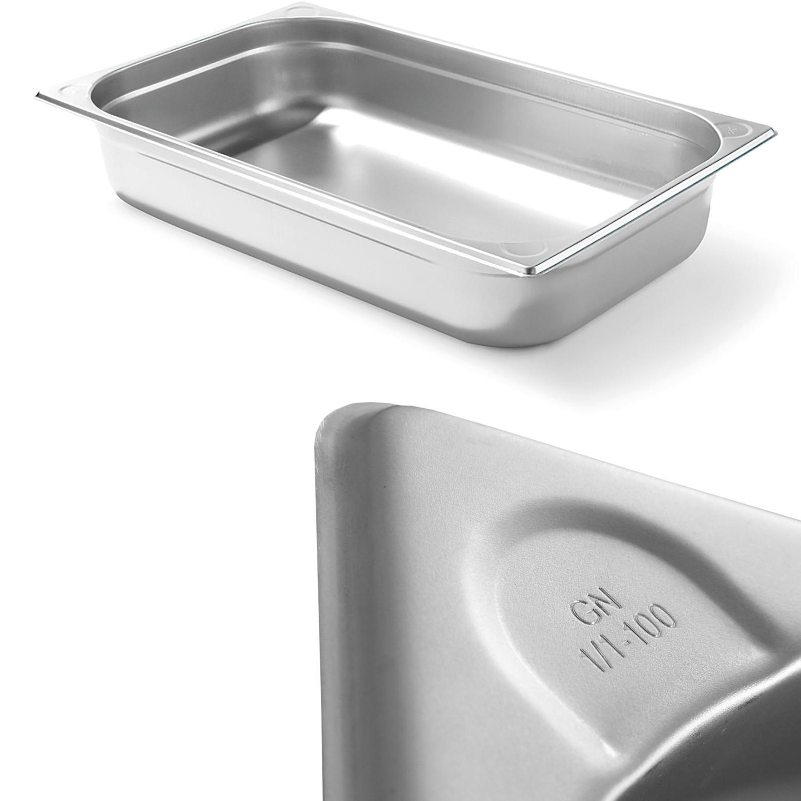 GN 11 Stahlbehälter Kitchen Line Höhe 100 mm Hendi 806135