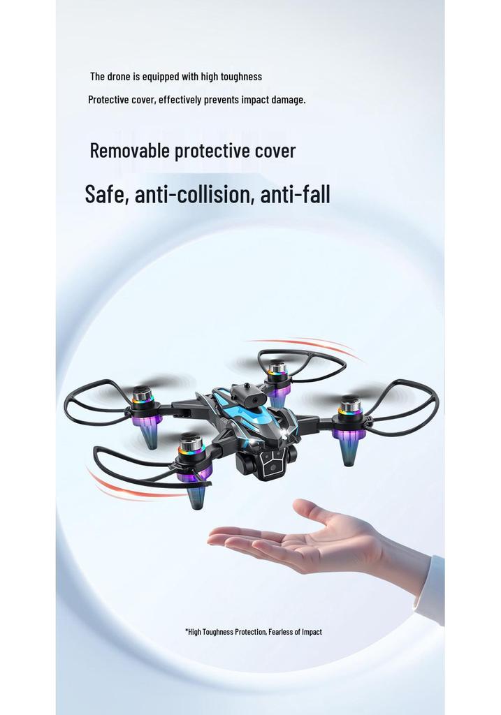 Crossk12max Brushless Drone with HD Camera, Obstacle Avoidance, Optical Flow, and Lights for Aerial Photography