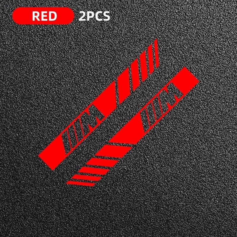 2pc Car Racing Stripe Stickers Rearview Mirror Reflective Vinyl Decals For BMW E46 E85 E60 F10 E39 F30 E36 F20 E87 E90 E70 X3 X5