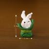 1PC Micro-landscape Cute Animals Cartoon Little Rabbits Carrot House Cute Rabbits Garden Resin Accessories, Rabbit Year Ornaments