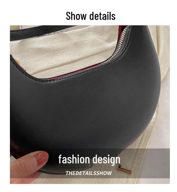 Vintage-Style Crescent Shoulder Bag: Trendy, Comfortable, and Fashionable Handbag