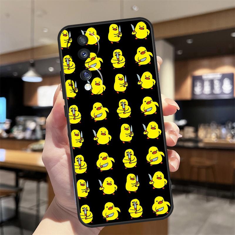 Duck With Knife Duck Cute Case For Honor Magic 5 6 7 8 Pro Honor 200 400 50 70 90 Lite X8b X8c X9b X9c X9d Win RT Cover