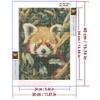 5d DIY Diamond Painting Cross Stitch Cute Animal Raccoon Diamond Embroidery Mosaic Full Round Drill Home Decor Arts