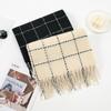 Casual Versatile Winter Simple Korean Plaid Scarf Women Version With Sweet Atmospheric Temperament Student Couple Shawl