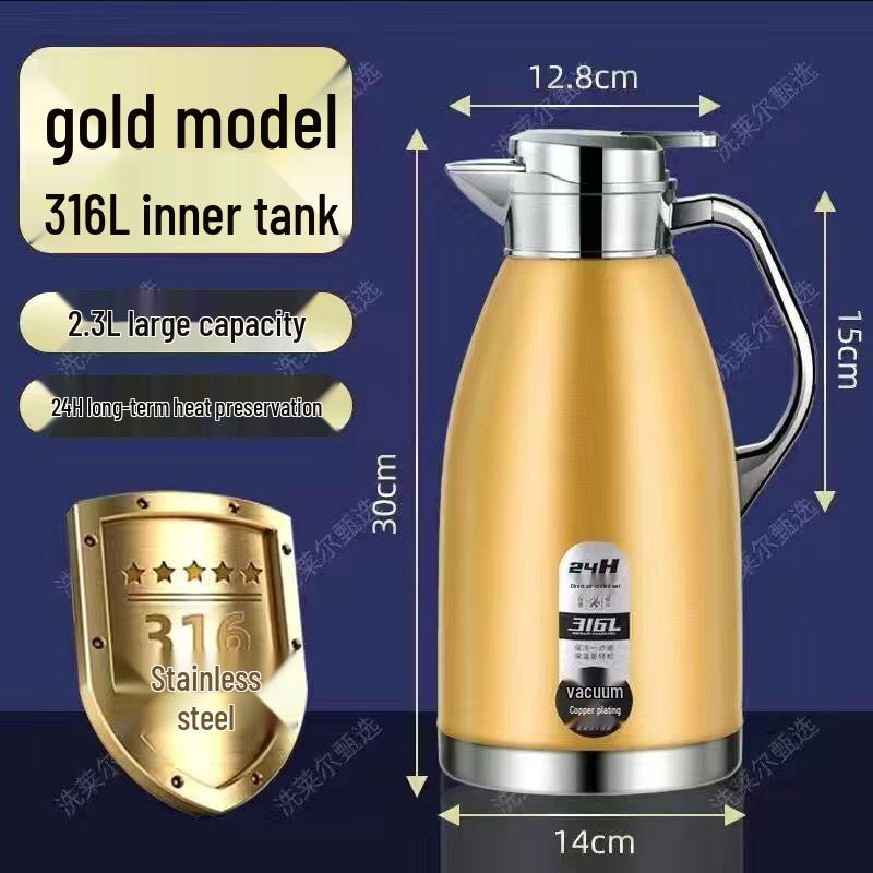 316 Stainless Steel Insulated Kettle for Home and Commercial Use