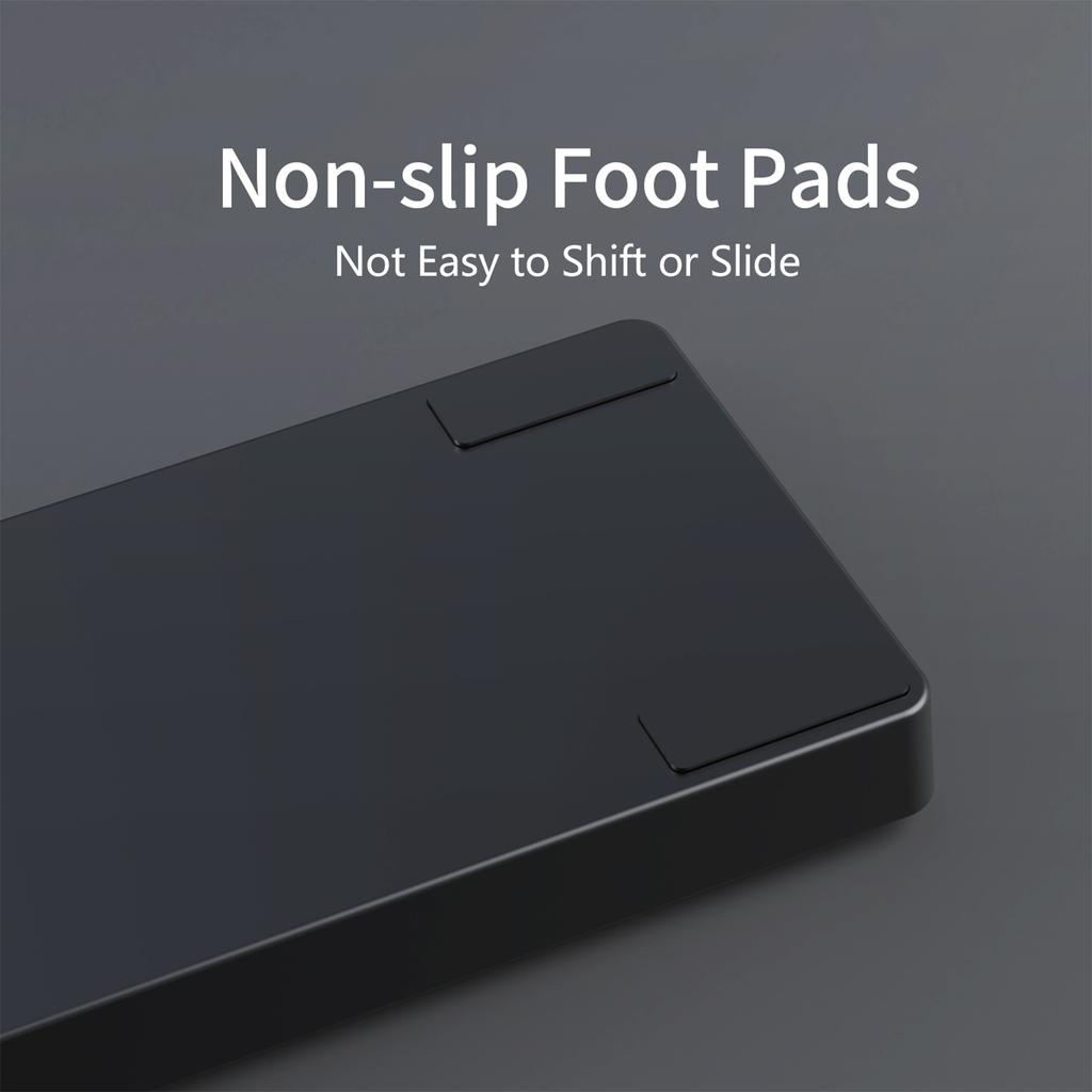 Keyboard Wrist Rest Pad Anti-Slip Ergonomic Hand Support Pad Multi-Purpose PU Leather Keyboard Palm Rest for Home Office