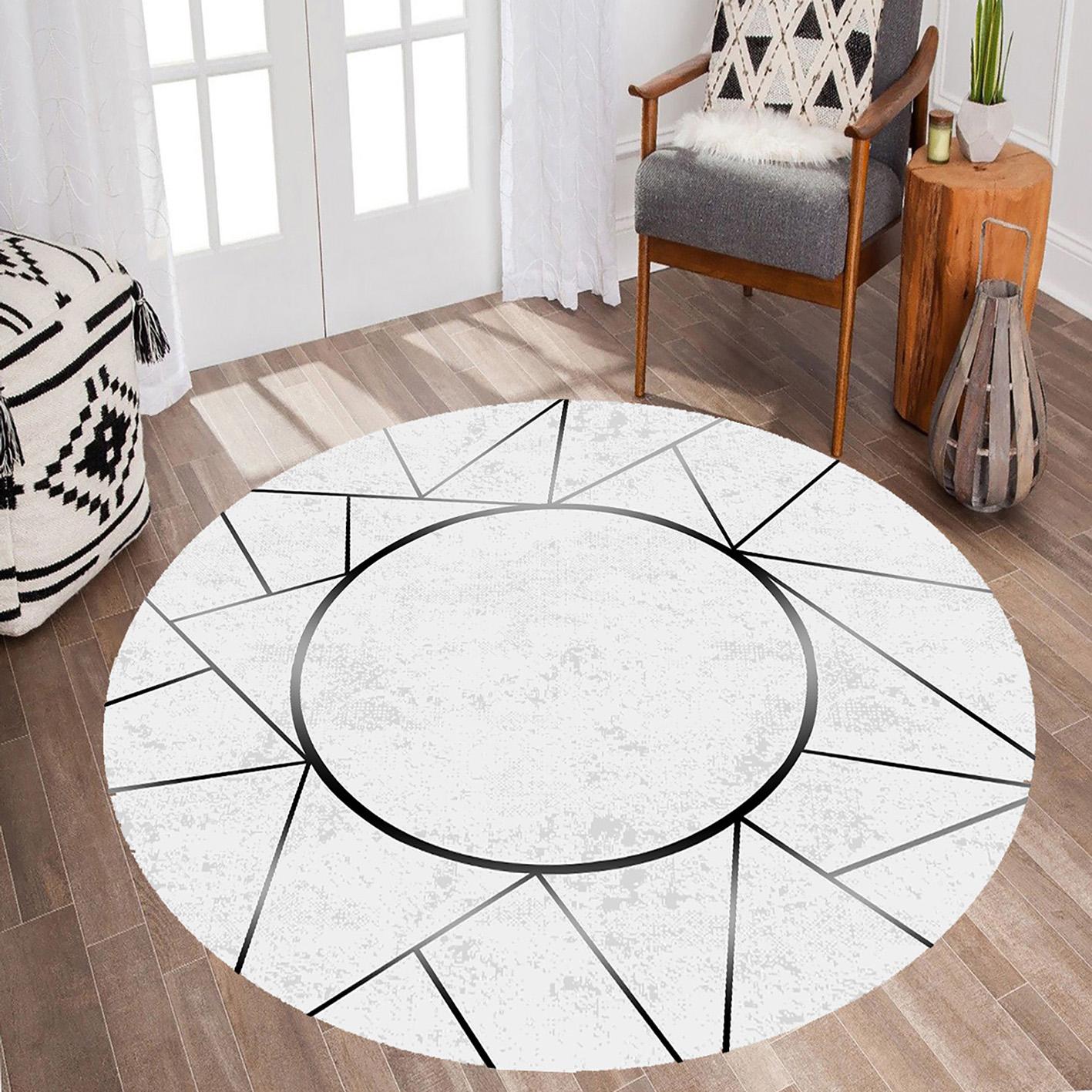 

MD-LIFE HOME Нескользящий круглый ковер с цифровой печатью MD1255