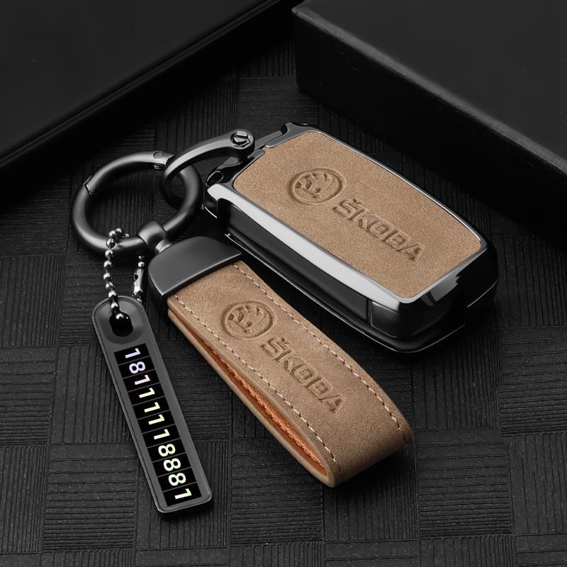 HQKI8 Car Remote Key Fob Case Cover Shell For Skoda Octivia Superb Fabia 1 2 Octavia a7 RS Superb Rapid Yeti Karoq Vision Accessories