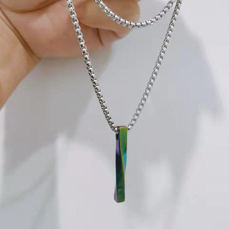 Men's Necklace Lady's Necklace New Pendant Necklace Tide Hip Hop Necklace Stainless Steel Pendant Jewelry