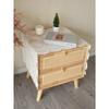 1pc French Vintage Lace Table Runner, White Embroidered Bedside Cabinet Cover