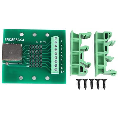 Placă Breakout RJ45 Cot Convertor Port de Rețea Placă Terminală BRK8P8CSJ cu Suport