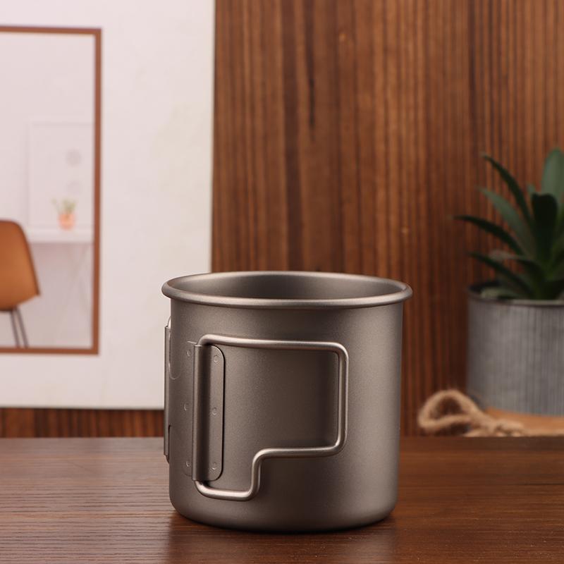 Tazza da campeggio Tazza in titanio Stoviglie da turista Utensili da picnic Attrezzatura da cucina per esterni Attrezzatura da cucina da viaggio Escursionismo