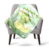 Natureinspired Dinosaur With Flower Crown Home Customize Your Name Blankets Comfortable Soft Lightweight Allseason Multipurpose Blanket For Picnics