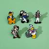 Europeiska och amerikanska film- och TV-tecknade figurer metallmärken Mickey Musse Mus Anka Anka legering broschnål dekoration