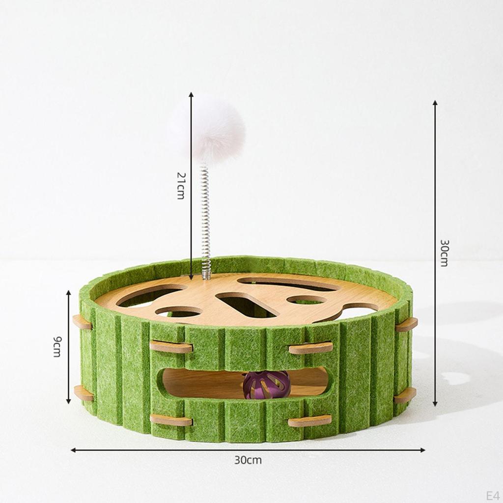 Jucărie Zgârietor pentru Pisici, Circuit cu Bile, Scândură Zgârietoare, Pad Zgârietor pentru Antrenament Pisoi de Interior