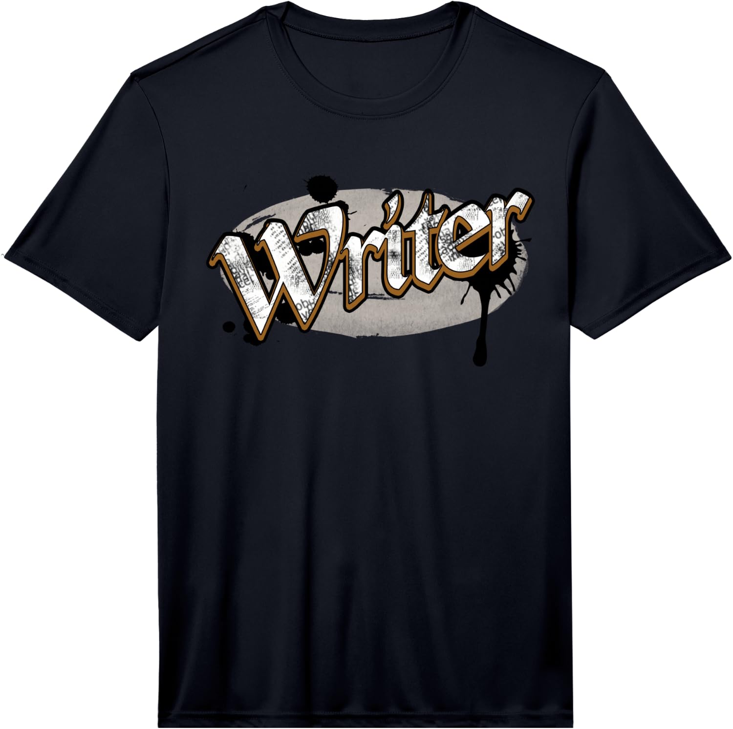 Writer Dripping Ink Vintage Writer T-Shirt Performance T-Shirt Unisex T-Shirt M
