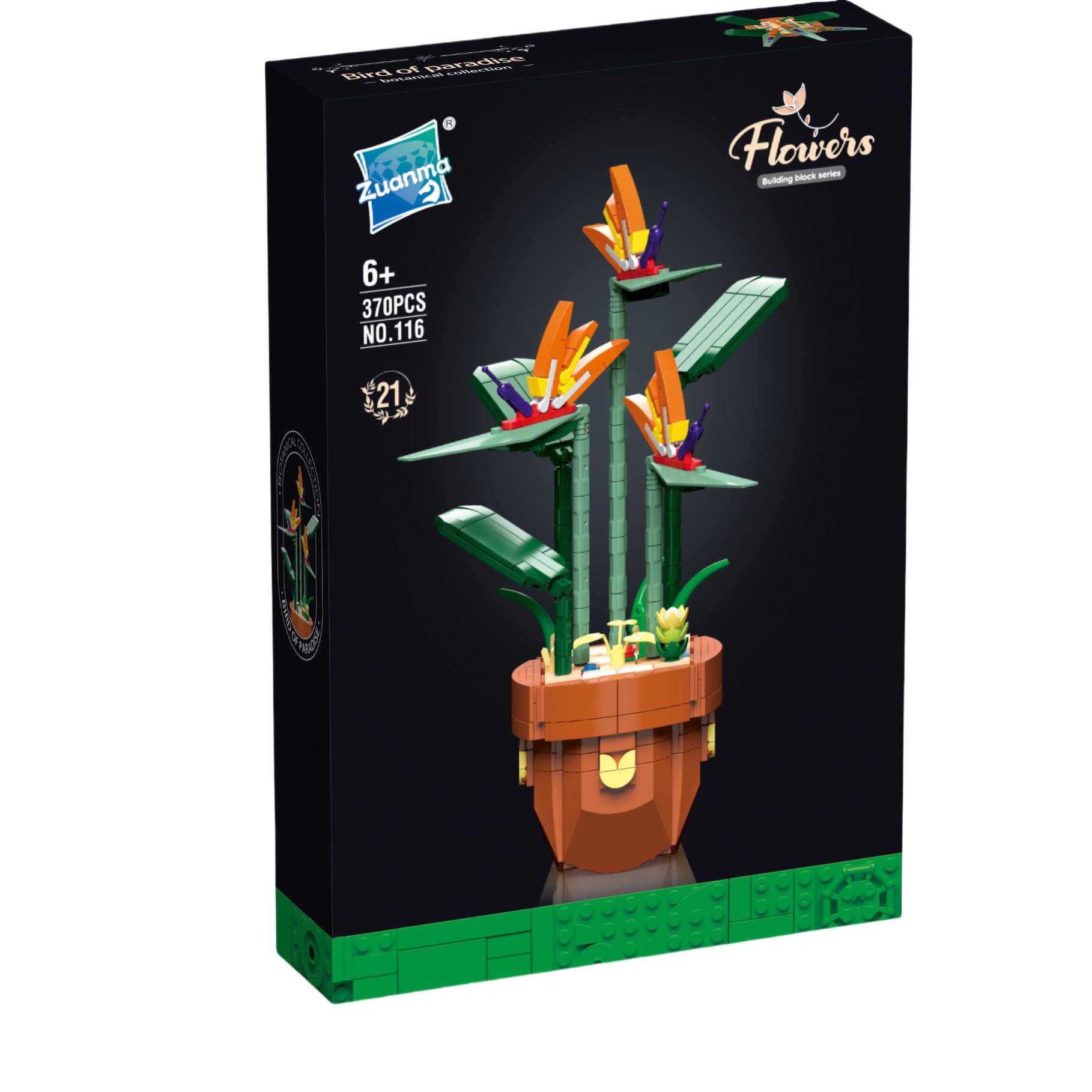 

Bird of Paradise Bouquet - DIY Rose Building Blocks Set, Home Decor & Christmas Gift