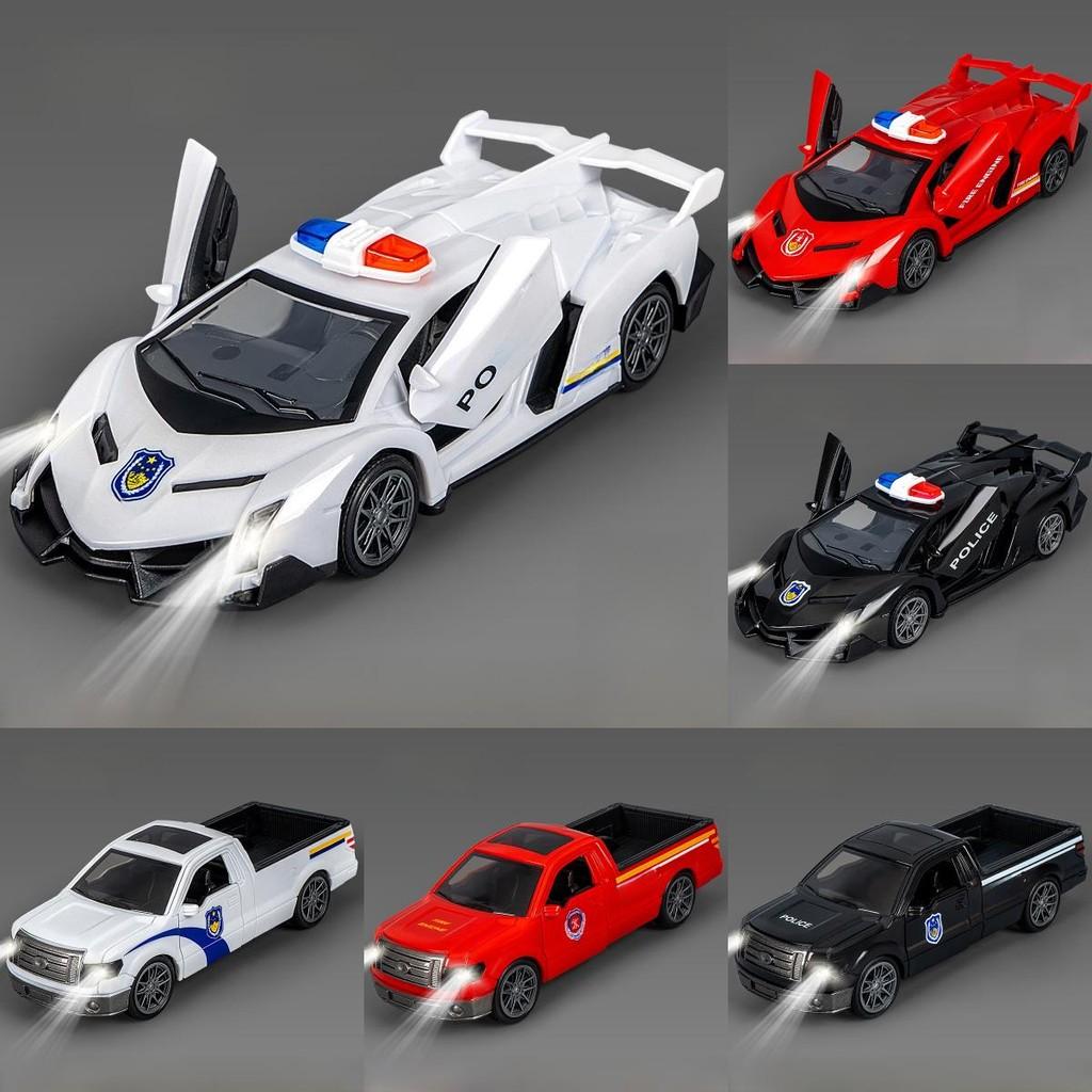 Trägheits-Polizeiauto-Modell mit Licht und Ton für Kinderspielzimmer