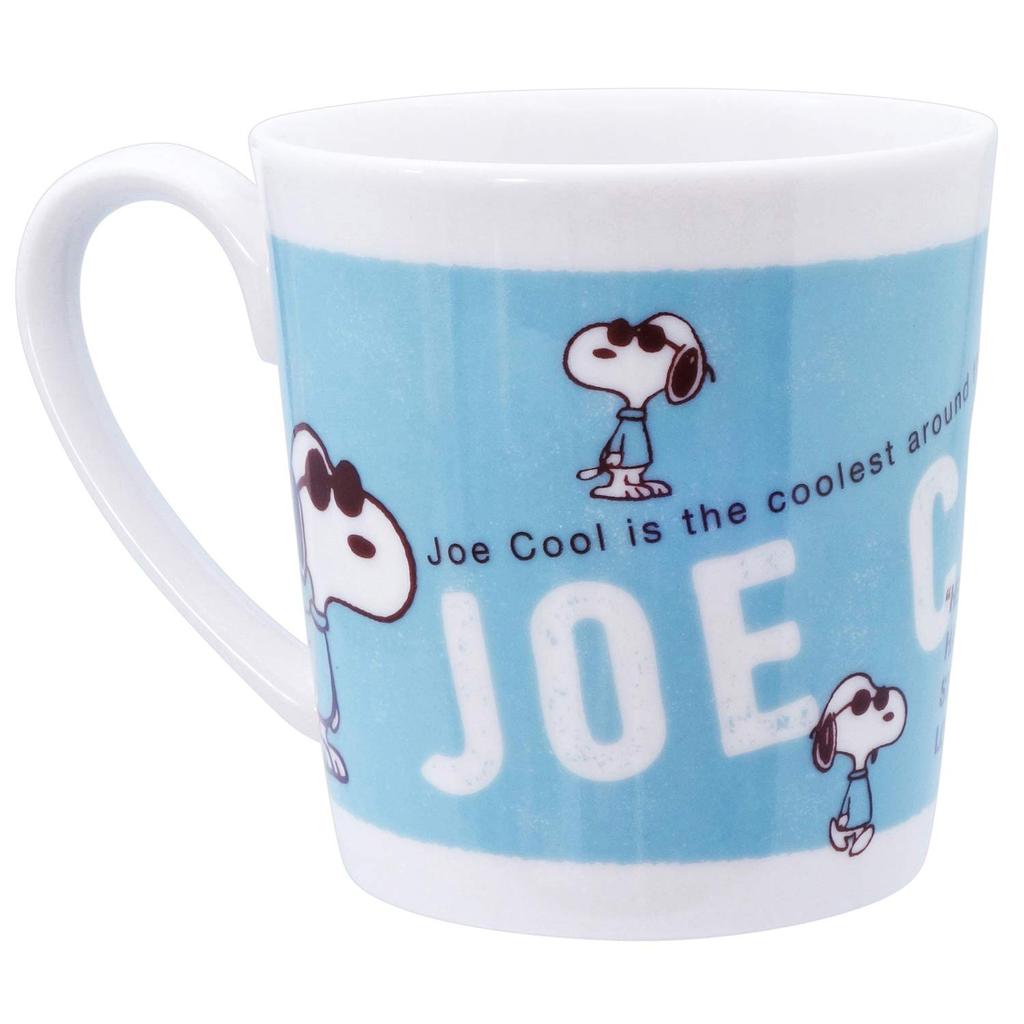 Kanesho Toki Snoopy Large Joe Crew Made In 604181 "Peanuts" Mug, Approx. 350ml, Blue, Japan,