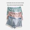 Langsha Men's 7A Antibacterial Cotton Boxer Briefs 4-Pack