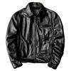 New Genuine Leather Jacket Men Slim Fit Short Biker Coat Real Cowhide Motorcycle Jacket