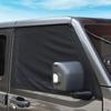 Front Window Sun Shade Covers Elasticized Breathable Mesh Car Side Window Screens Net UV Protection Sunshade for Jeep Wrangler TJ JK JL & Gladiator