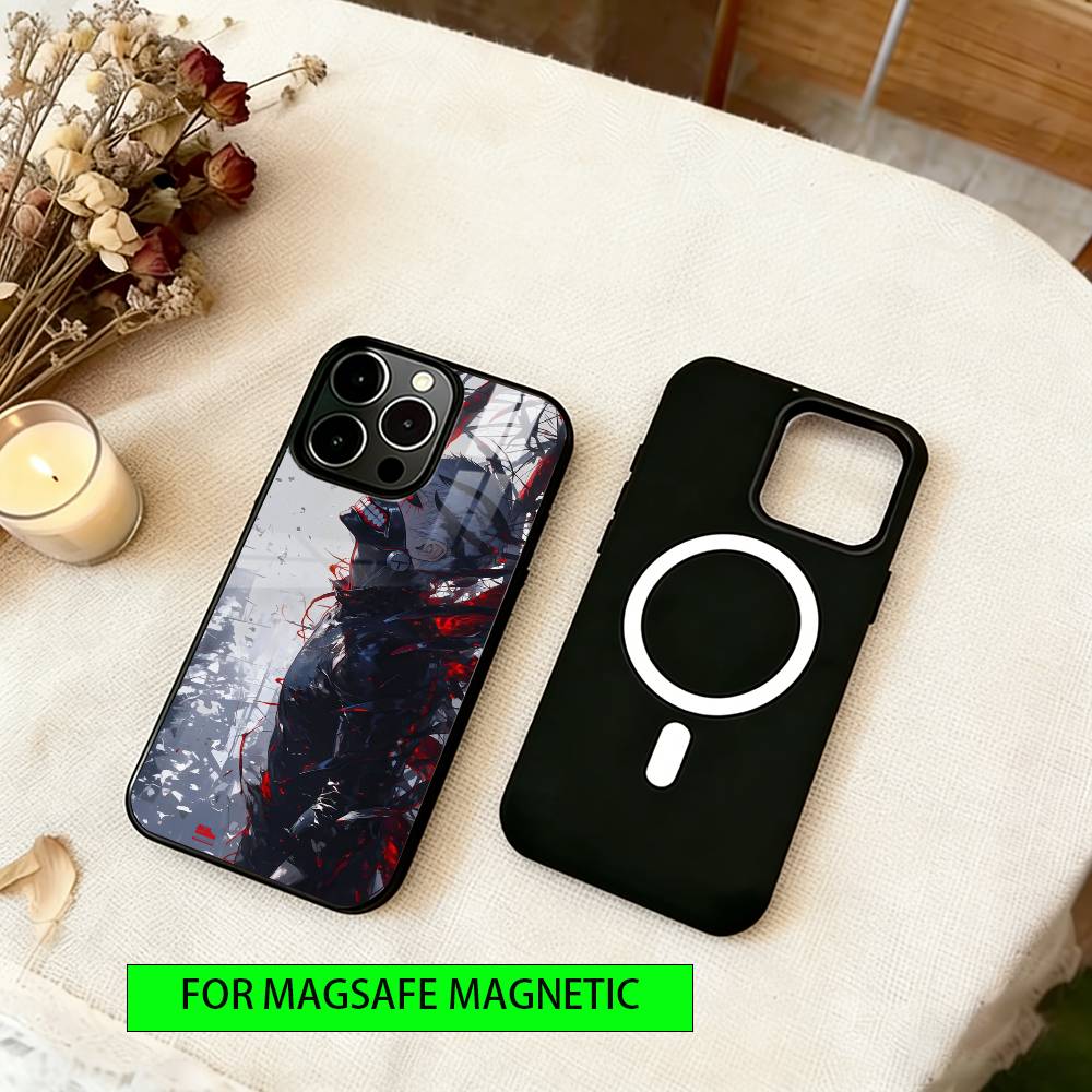 

Ken Kaneki Phone Case For iPhone17,16,15,14,13,12,11 Plus,Pro Magnetic For Magsafe Wireless Charging iPhone15Plus