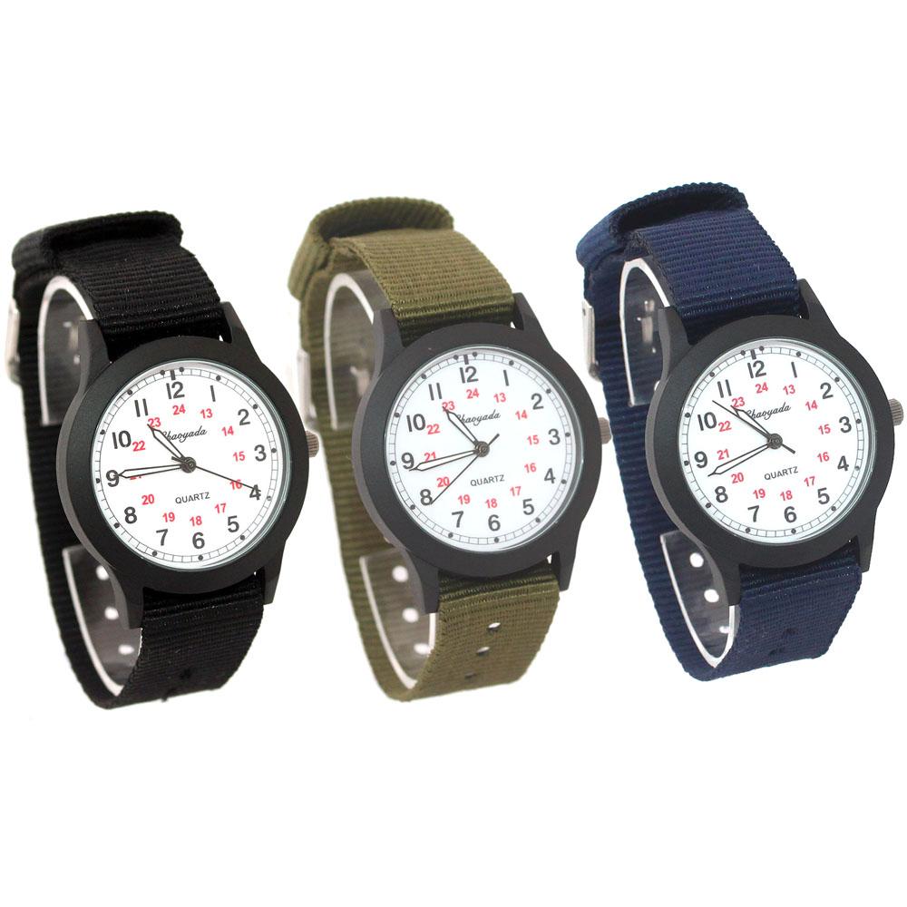 New Arrival Cute Nylon Strap Watch Birthday Christmas Gift Girls Boys Wristwatch Children's Day Gift Kids Gifts