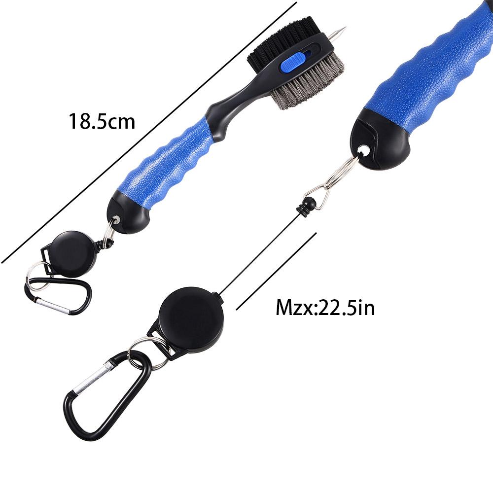 Tool Cleaner Golf Groove Cleaning Brush Retractable Groove Cleaner Golf Club Brush Sharpener Tool