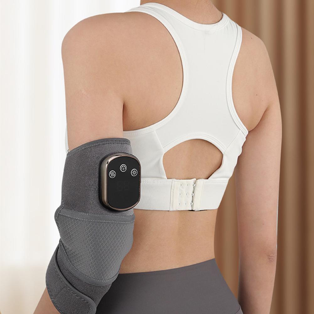 Cordless Heated Ankle Wrap Foot Massager with 3 Vibration Mode 5 Heat Level for Achilles Tendinitis and Plantar Fasciitis