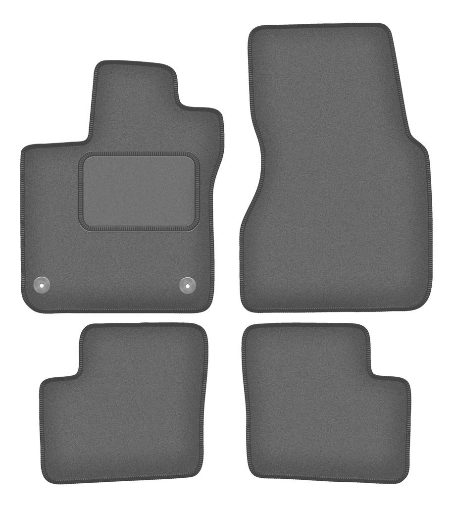Velour Graphite Car Mats For: Renault Twingo III Hatchback (2014-)