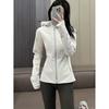 Lulu Origineel Dames Winddichte Softshell Jas met Capuchon - Ademend Yoga Jack voor Herfst en Winter