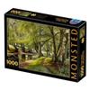 D-Toys 1000-piece Jigsaw Puzzle, 77417-MO02, Peder Mørk Mønsted: A Summer Day In the Forest with Deer In the Background, 47 X 68 Cm