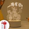 3d Light Creative Holiday Gift Bedroom Cartoon Bedside Lamp Usb Straight Plug