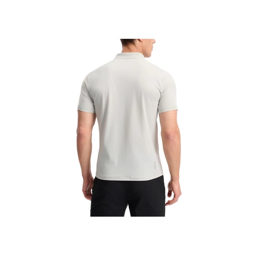 Fila Soft Comfortable Skin-Friendly Fashion Solid Color Short Sleeve Polo Shirt Men Tops A11M531103F-GY