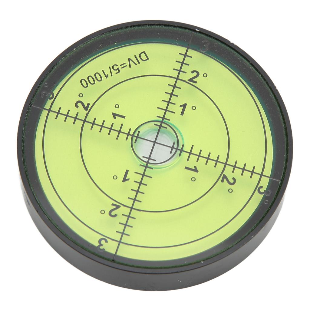 60x12mm High Precision Spirit Level Shock Resistant Durable Metal Circular Bubble Level