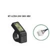 Ebike KT LCD LED Display Wasserdicht SM Stecker 24V36V48V72V LCD3 LCD4 LCD5 LCD7 LCD8H LCD9 LED890 LED900S für Elektrofahrrad Kit