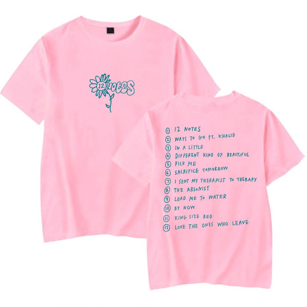 

Summer Funny Alec Benjamin Letter T Shirt Cool Women Men s Tshirt O Neck Casual Unisex Streetwear Fashion Kids Tee XXS рожевий