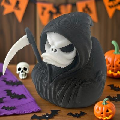 Figurka Káčátko Smrtka Halloweenská Gotická Dekorace 3D Tištěné Sběratelské Figurky
