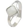 Fieldwork Women's Analog Watch with Metal Band and Cover, Bangle Watch, Bracelet Accessory, Akuban, Silver and White, GY085-1