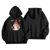 Women's Fashionable, Casual, Comfortable Round-neck, Hooded, Long-sleeved, Halloween-print Warm Sweater