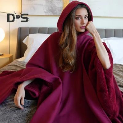Kapuzenumhangjacke, Decke, Hoodie, Stressabbau, gewichteter Komfort, moderner Stil, lässiger Deckenmantel, Alltagskleidung