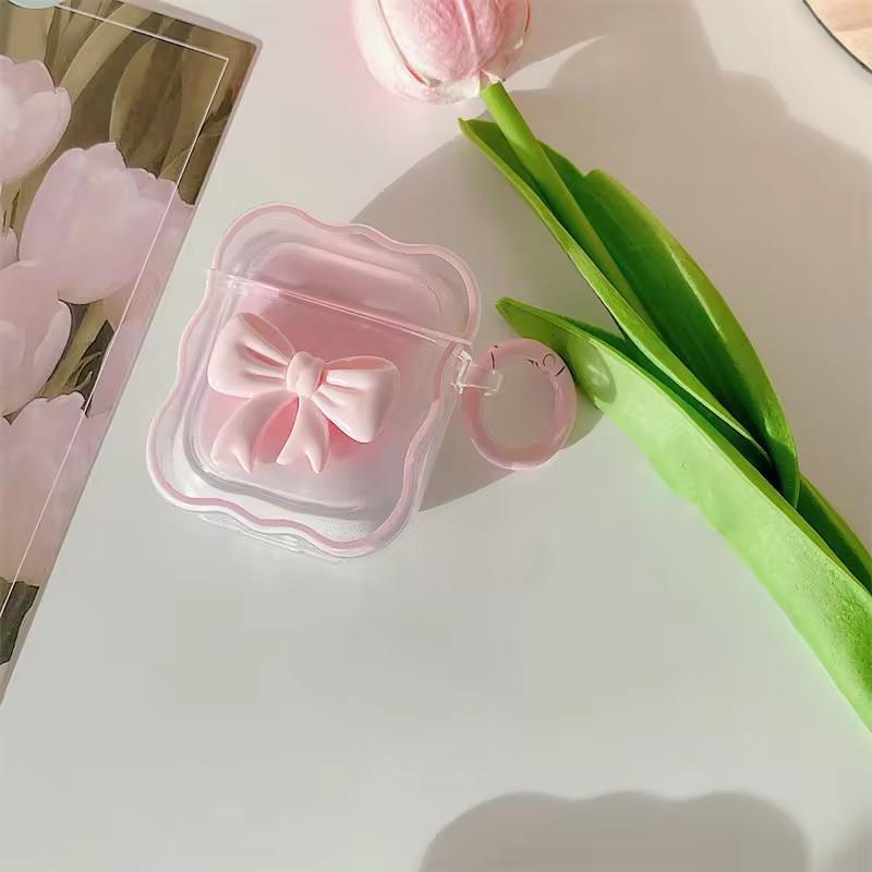 

Защитный чехол для наушников Gradient Bow для Apple AirPods Pro 1/2 поколения Airpods 3 розовый