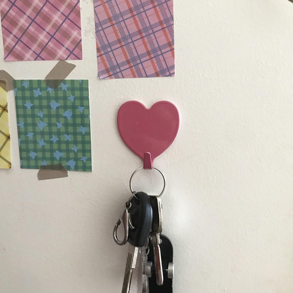 3/5/10/20pcs - Heart-Shaped Hooks - Rustproof, Reusable for Towels, Clothes & Keys - Easy Install, No Drilling Required