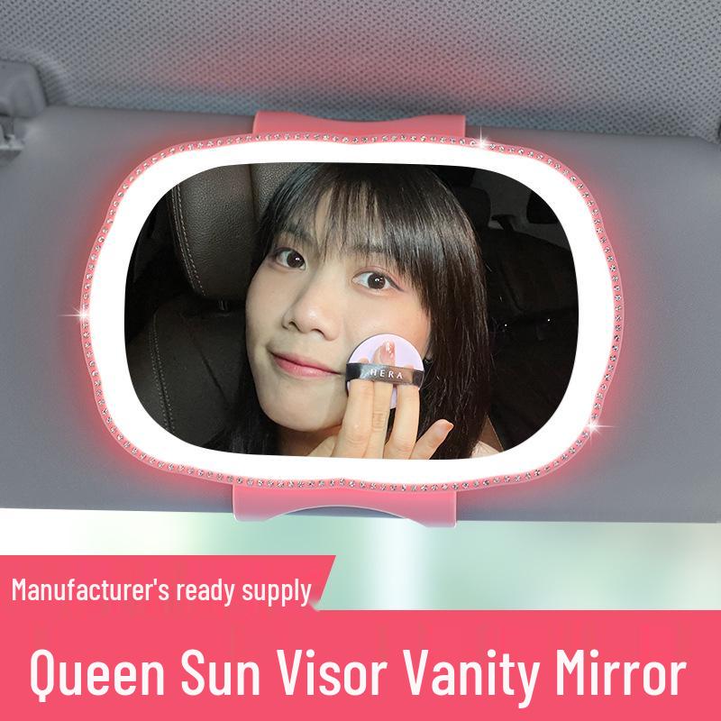 LED Car Vanity Mirror for Passenger Sun Visor
