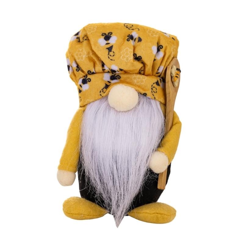 Bees Festival ChefsHat Gnome Ornaments Party Decorations Ornaments Supplies for Bedroom Dormitory Decorations