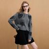 Sancai 2025 Winter High-Waist Pleated Knit A-Line Skirt